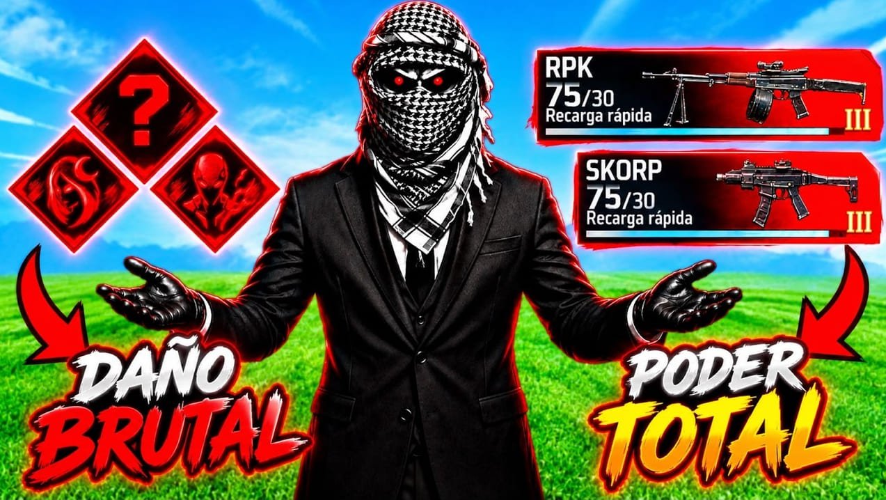 La Skorp y la RPK llegan a Free Fire: cómo utilizarlas según tu estilo de juego